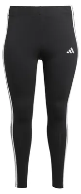 Produktbild von adidas Damen Essentials 3-Stripes Baumwolle Leggings (Plus Size) Tights, Black/Whit