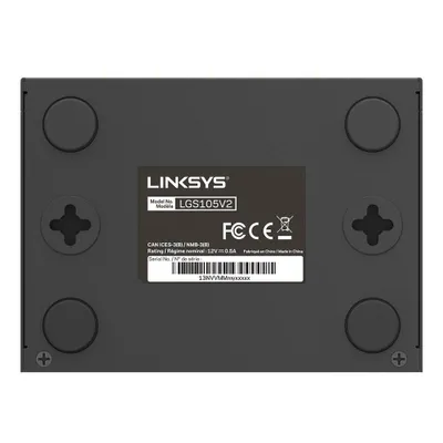 Image de Linksys LGS105, non géré, L2, Gigabit Ethernet (10/100/1000), à fixation murale