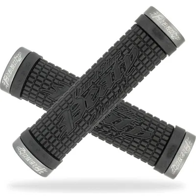 Produktbild von Lizard Skins Peaty Dual Clamp Lock-On-Griffe 30,5 mm – Länge 130 mm mit Arretierung schwarz LOPDS100