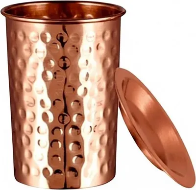 KUBEK MIEDZIANY HAMMER Z PRZYKRYWKĄ 350 ml - SATTVA (AYURVEDA)