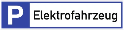 Produktbild von Dreifke® Schild, Parkplatzreservierer Elektrofahrzeug, Alu, 460x110 mm
