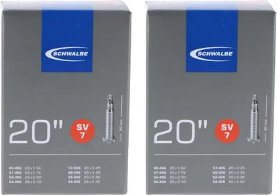 Produktbild von Schwalbe 2x Schlauch SV7 (40/62-406) - 20 Zoll