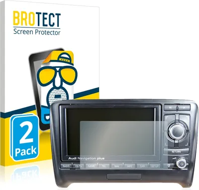 Produktbild von 2x BROTECT Schutzfolie für Audi TT 8J 2006-2014 RNS-E Displayschutz Displayschutzfolie Folie Matt Entspiegelungsfolie