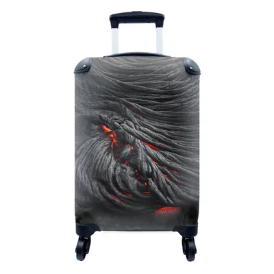 Produktbild von MuchoWow® Koffer Handgepäck Trolley Rollkoffer Kleine Reisekoffer mit 4 Rollen - Landschaft auf Hawaii - Cabin Size < 55x40x23 cm & 55x40x20 cm - Fotokoffer - Kabinenkoffer - Boardgepäck - Reise-Box - Reisekoffer - Reisegepäck - Koffer mit Bild - Trolley für Kinder