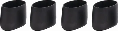 Produktbild von Siena Garden Fußkappen 4er-Set, schwarz, oval, 38 x 25 mm