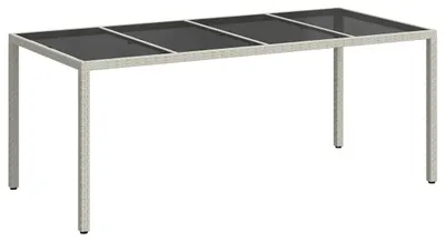 Produktbild von vidaXL Gartentisch Weiß 190 x 90 x 75 cm Poly-Rattan