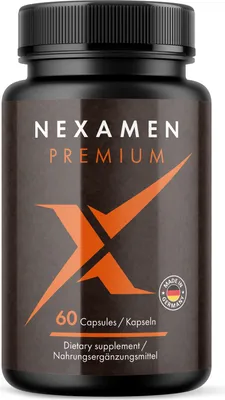 Produktbild von Nexamen Kapseln - für den aktiven Mann - mit L-Arginin, L-Citrullin und Maca - 60 Kapseln
