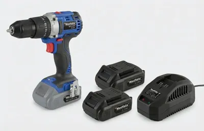 Image de Perceuse-visseuse à percussion sans fil 18V Li-Ion WABS18BL avec moteur sans balais, 2 batteries 2,0 Ah, lotur 2,4 A, couple 40 Nm