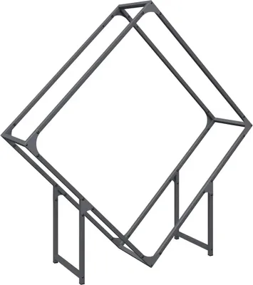 Produktbild von vidaXL Brennholzregal Anthrazit 100x25x100 cm Kaltgewalzter Stahl