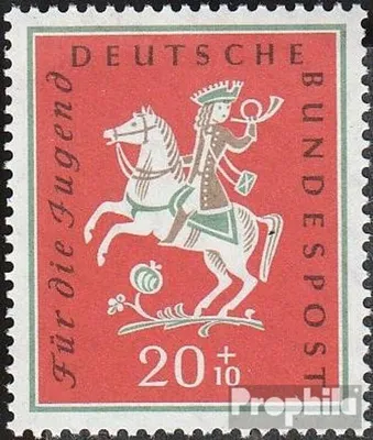 Produktbild von Briefmarken BRD (BR.Deutschland) 1958 Mi 287 postfrisch Jugend: Volkslieder