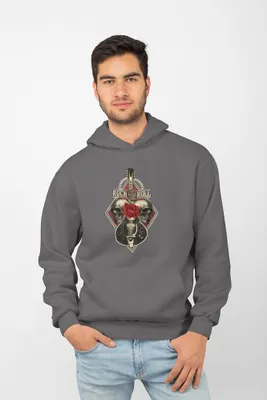 Produktbild von D&B Uni Hoodie ZN00014 Rock Anthrazitgrau-Größe XL