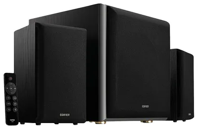 Produktbild von Edifier M601DB, Universal, Schwarz, IR, Verstärker, Eingebaut, D