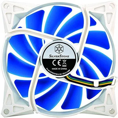 Productafbeelding van Silverstone FQ141, Ventilator, 14 cm, 500 RPM, 1000 RPM, Blauw, Wit