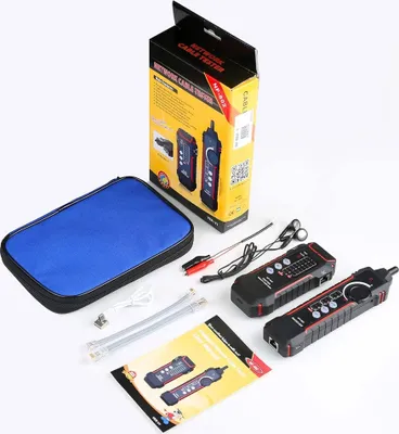 Obrázek produktu pro Tester síťových kabelů, podpora RJ11/RJ45, test kontinuity, NF-802