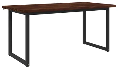 Imagen del producto de Mesa cuadrada para comedor, 160 x 70 x 75 cm, fabricada en madera maciza de acacia