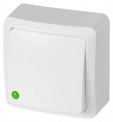 Image de Interrupteur simple Classique Elektro-Plast blanc 3712-00