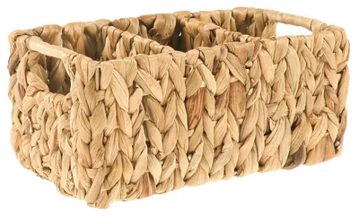 Produktbild von Utensilienkorb Aufbewahrungskorb Organizer Briefständer Besteckkorb Wasserhyazinthe