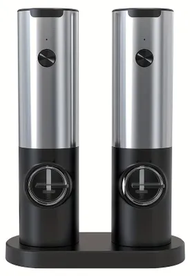 Obrázok produktu pre Soľničky a koreníčka, automatický mlynček, nabíjateľná cez USB, čierna farba