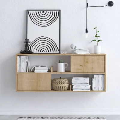 Produktbild von Skye Decor, Flora - Dec0027, Konsole, Eiche, 100 % MELAMINBESCHICHTETE SPANPLATTEN, 120 x 22 x 50 cm