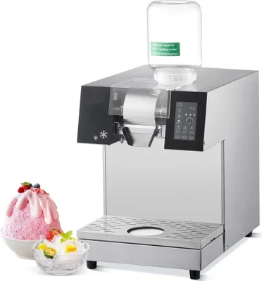Produktbild von Kommerzielle Schneeflocken-Eismaschine - 240 kg/24h - Edelstahl-Eisrasierer - Hochleistungs-Eismaschine für Gastronomie - perfekte Eisqualität