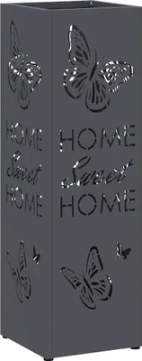 Image de Porte-parapluie Anthracite 15,5 x 15,5 x 49 cm Métal