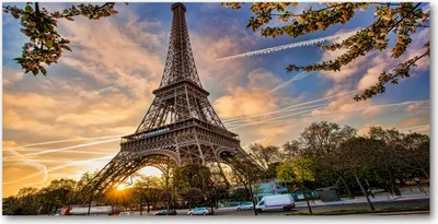 Produktbild von Tulup Glas-Bild -140x70- Wandkunst Dekorative Wand für Küche & Wohnzimmer - Sehenswürdigkeiten & Architektur - Eiffelturm Paris - Mehrfarbig