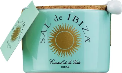 Produktbild von Sal de Ibiza Fleur de Sel Meersalz im Steintopf