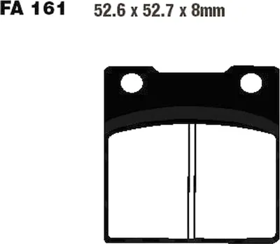 Produktbild von Bremsbeläge Hinterrad für Kawasaki ZRX 1200 S Baujahr 2001-2004 Bremsklotz von EBC - Neu
