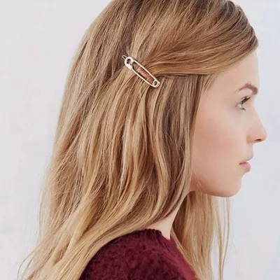 Productafbeelding van Minimalistische Haarspeld in Naaldvorm Goud voor Vrouwen