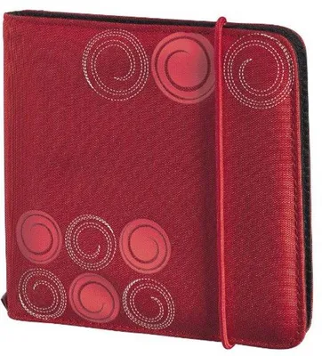 Zdjęcie produktu dla Torba nylonowa na płyty CD/DVD, kolor czerwony