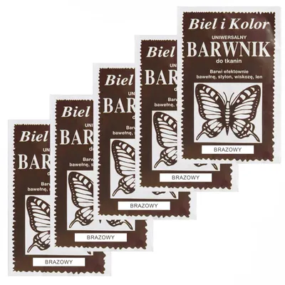5 x 10g Batikfarbe dunkelbraun