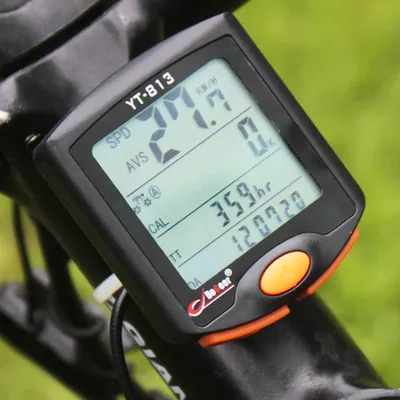 Obrázok produktu pre Bezdrôtový cyklistický bicykel Cyklistický digitálny počítač Merač rýchlosti Stopky Teplomer Nočné svetlo Podsvietenie Odolné voči dažďu Multifunkcie
