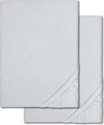 Produktbild von Spannbettlaken Winterflausch silbergrau 140 x 190 - 160 x 200 cm Doppelpack