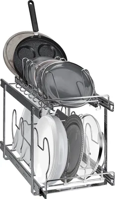 Produktbild von VEVOR Pfannen- und Topfregal-Organizer Erweiterbarer Deckelhalter 2-stufig