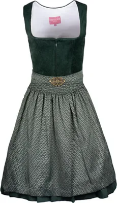 Produktbild von Dirndl Al 60cm Länge dunkelgrün 46