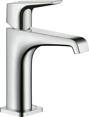 Imagen del producto de Grifo monomando para lavabo 125, modelo AXOR CITTERIO E, DN 15, gris, sin juego de desagüe, acabado cromado. Grifo monomando para lavabo 125, modelo AXOR CITTERIO E, DN 15, gris, sin juego de desagüe, acabado cromado