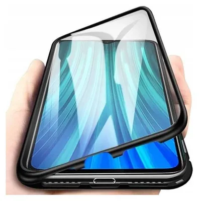 Immagine prodotto di 360° Magnet Full Slim Metal Case Custodia protettiva Custodia per cellulare con vetro blindato anteriore e posteriore Nero per Samsung Galaxy A52 5G (A525F)