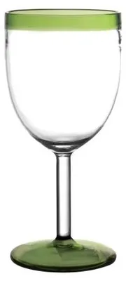 Produktbild von Pomax Tarifa Weinglas aus Borosilikatglas, Grün, Ø 8 x H 17 cm