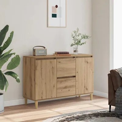 Immagine prodotto di vidaXL Credenza Artisan in rovere 102x35x70 cm Materiale a base di legno