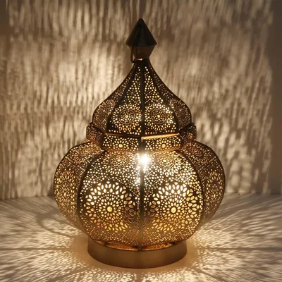 Produktbild von Orientalische Bodenlampe Gohar Handgefertigt 30 cm Höhe, 18 cm Durchmesser
