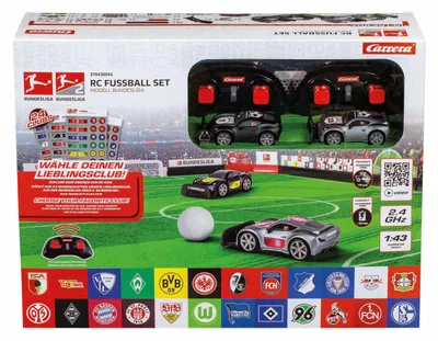 Zdjęcie produktu dla Zestaw piłkarski Carrera 2.4GHz RC model Bundesliga 1:43