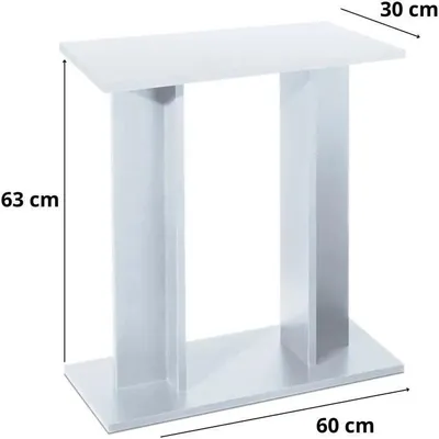 Imagen del producto de Mueble para acuario de 60 cm – Blanco – Montaje sencillo – Diseño moderno