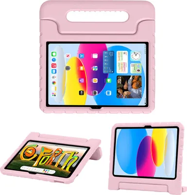 Immagine prodotto di custodia per iPad 10 2022 10,9 pollici, iPad 11 2025 11 pollici: imoshion Back Cover con maniglia di sicurezza per bambini