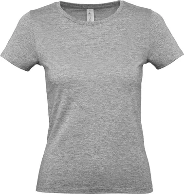 Produktbild von B&C Damen T-Shirt #E150 FK135 (XL) (Grau meliert)