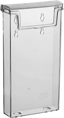 Produktbild von DIN Lang Prospekthalter / Flyerhalter mit Deckel für Aussen / Prospektbox / wetterfest