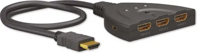 Zdjęcie produktu dla goobay 58488 goobay HDMI™-Umschaltbox 3 auf 1 (4K @ 60 Hz)  HDMI-Switch