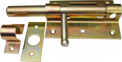 Produktbild von 2 Bolzenriegel  Türriegel Torriegel 100 / 16 Schubriegel Torschieber Gelb Verzinkt
