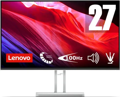 Zdjęcie produktu dla Lenovo L27i-4B, 68,6 cm (27"), 1920 x 1080 px, Full HD, LCD, 14 ms, Szary