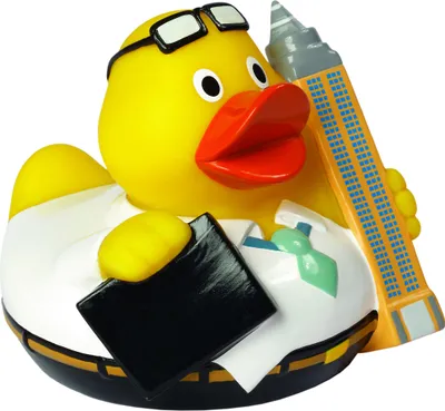 Produktbild von Frankfurt Ente - CityDuck® "Frankfurt" - Quietscheente - Badeente - ca. 8 cm gross
