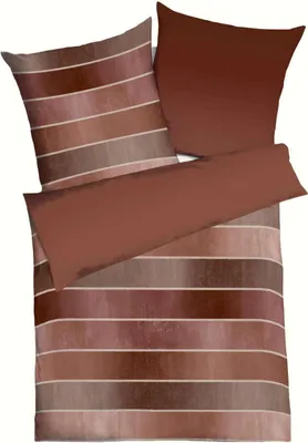Produktbild von Kaeppel Biber Bettwäsche 135x200 cm + 80x80 cm Terra